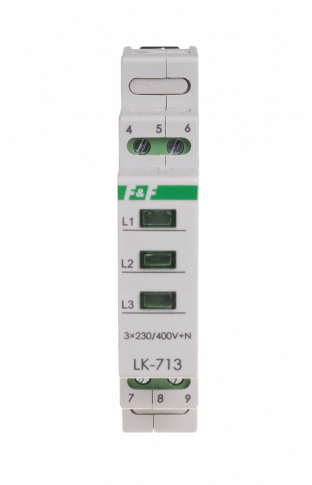 F&F - Lampka kontrolna zasilania - trójfazowa LK-713R - LK-713R