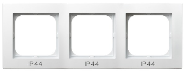 OSPEL - RAMKA POTRÓJNA DO ŁĄCZNIKÓW IP44 BIAŁY AS - RH-3G/00