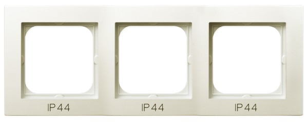 OSPEL - RAMKA POTRÓJNA DO ŁĄCZNIKÓW IP-44 ECRU AS - RH-3G/27