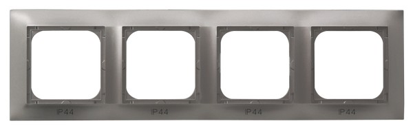OSPEL - RAMKA POCZWÓRNA DO ŁĄCZNIKÓW IP-44 TYTAN IMPRESJA  - RH-4Y/23