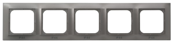 OSPEL - RAMKA PIĘCIOKROTNA DO ŁĄCZNIKÓW IP-44 TYTAN IMPRESJA  - RH-5Y/23