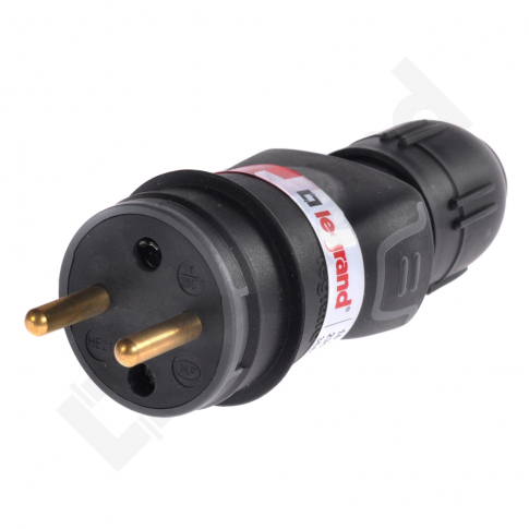 LEGRAND - WTYCZKA GUMOWA GNIAZDO POJEDYNCZE Z UZIEMIENIEM 2P+Z DŁAWIK 16A IP44 IK08 HELMO - 050110