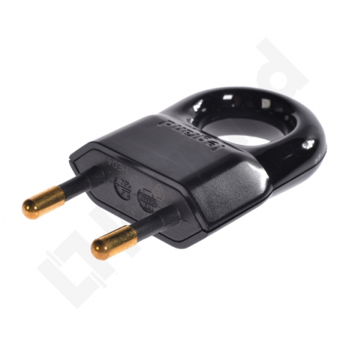 LEGRAND - WTYCZKA POJEDYNCZA - 2,5 A - PLASTIKOWA - CZARNA - Z PIERŚCIENIEM - 050309