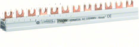HAGER - SZYNA GRZEBIENIOWA WIDEŁKOWA 4-POLOWA 16QMM 54 MODUŁÓW - KDN451E