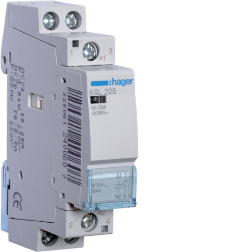 HAGER - STYCZNIK 25A 2NO 12VAC - ESL225