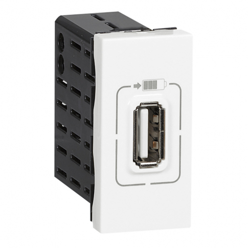 LEGRAND - GNIAZDO ZASILAJĄCE 1 X USB 5 V 750 MA BIAŁY MOSAIC - 077591