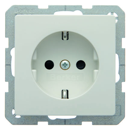 HAGER - GNIAZDO SCHUKO BIAŁY AKSAMIT Q.1 - 47436089