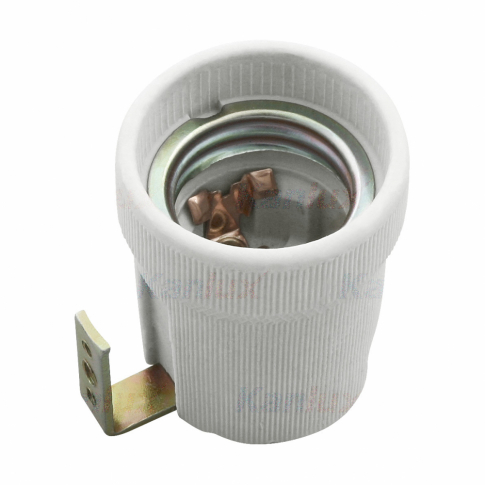 KANLUX - OPRAWKA CERAMICZNA E27 Z UCHWYTEM HLDR-E27 - 2161