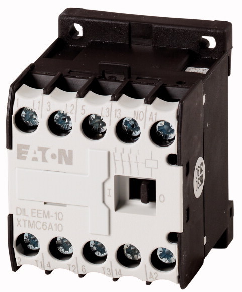 EATON - STYCZNIK MOCY 9A AC3 3 BIEGUNY NO STYK POMOCNICZY NO STAROWANIE 24V AC DILEEM-10 - 051596