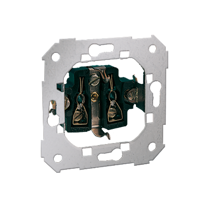 KONTAKT SIMON - Gniazdo wtyczkowe z uziemieniem typu Schuko (mechanizm), 16A, 250V~, śrubowe - 75432-39