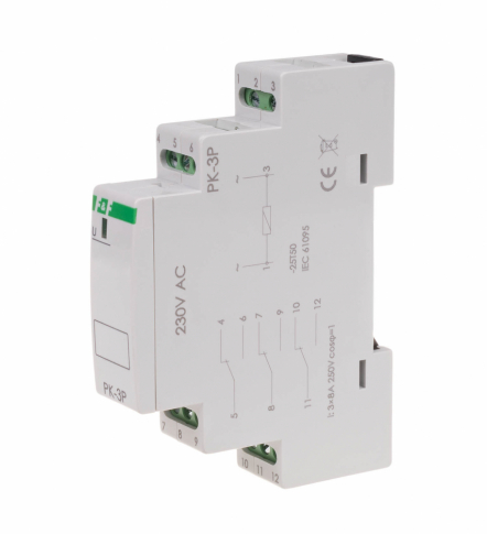 F&F - Przekaźnik elektromagnetyczny PK-3P 230V - PK-3P-230V