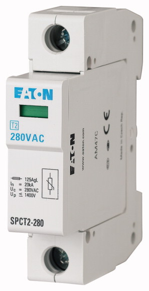 EATON - OGRANICZNIK PRZEPIĘĆ TYP T2 1P 20kA SPCT2-280/1 - 167593