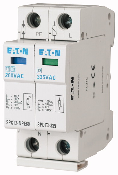 EATON - OGRANICZNIK PRZEPIĘĆ TYP T3 2P 2,5kA 1kV SPDT3-335-1+NPE - 170487