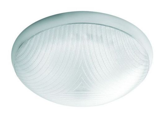 LENA LIGHTING - PLAFONIERA IP44 75W E27 CAMEA PRZEŹROCZYSTA BIAŁA - 140235
