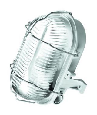 LENA LIGHTING - PLAFONIERA TECHNICZNA IP44 60W E27 KANAŁOWA OVAL SIMETAL - 321177/EU