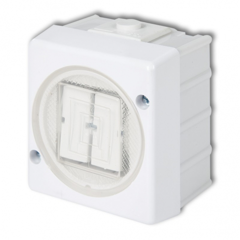 KARLIK - Łącznik świecznikowy biały SENIOR IP 44, 10AX 250V~ - WHS-2