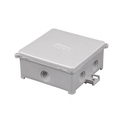 ZAKŁAD PRODUKCYJNO - HANDLOWY "ELEKTRO-PLAST" SPÓŁKA Z OGRANICZONĄ ODPOWIEDZIALNOŚCIĄ - PUSZKA NATYNK 80X80X41MM Z DŁAWICAMI 6XM16 IP44 SZARY PIN 80S - 31.81