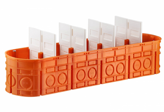 SIMET - PUSZKA PODTYNK FI 5X60X63 PIĘCIOKROTNA GŁĘBOKA POMARAŃCZOWY MULTIWALL M5x60F - 33172008
