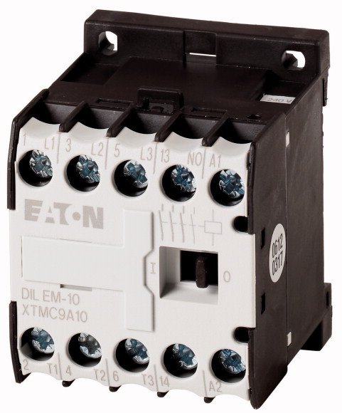 EATON - STYCZNIK MOCY 9A AC3 3 BIEGUNY NO STYK POMOCNICZY NO STEROWANIE 24V DC DILEM-10 - 010213