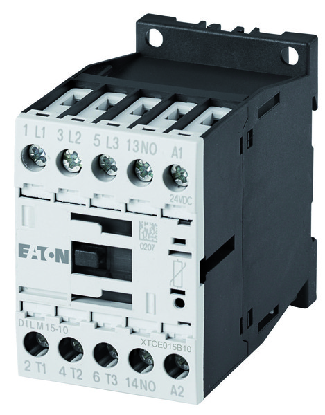 EATON - STYCZNIK MOCY 9A AC3 3 BIEGUNY NO STYK POMOCNICZY NO STEROWANIE 230V AC DILEEM-10 - 051786