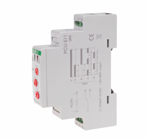 F&F - Przekaźnik czasowy, styk 1NO/NC, 12-264V - PCU-511UNI
