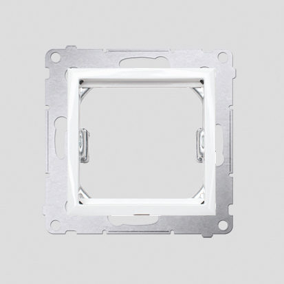 KONTAKT SIMON - ADAPTER NA OSPRZĘT STANDARDU (45×45 Mm) BIAŁY  *Do gniazd teleinformatycznych Simon Connect - DA45.01/11