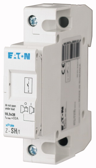 EATON - ROZŁĄCZNIK BEZPIECZNIKOWY 1 BIEGUN DO WKŁADEK CYLINDRYCZNYCH 10X38MM Z-SH-1 - 263876