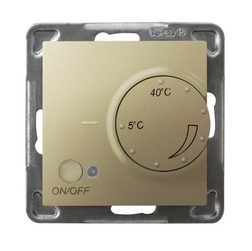 OSPEL - REGULATOR TEMPERATURY ZŁOTY METALIK IMPRESJA - RTP-1Y/m/28