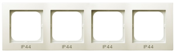 OSPEL - RAMKA POCZWÓRNA DO ŁĄCZNIKÓW IP44 ECRU AS - RH-4G/27