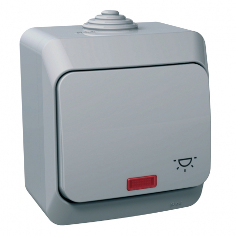 SCHNEIDER ELECTRIC - PRZYCISK "ŚWIATŁO"" SZARY CEDAR PLUS - WDE000616