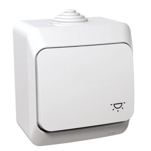 SCHNEIDER ELECTRIC - PRZYCISK "ŚWIATŁO" BIAŁY CEDAR PLUS - WDE000513