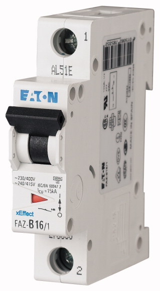 EATON - WYŁACZNIK NADPRĄDOWY 15KA 1 BIEGUN FAZ-Z0 5/1 - 278617