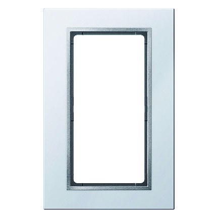 HAGER - RAMKA Z DUŻYM WYCIĘCIEM ALUMINIUM B.7  - 13096414
