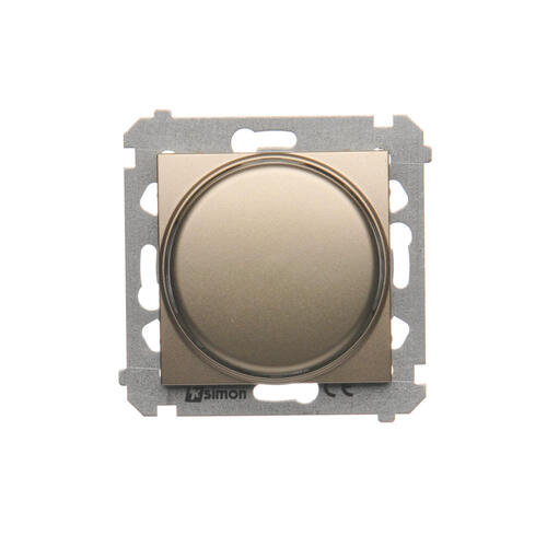 KONTAKT SIMON - Regulator 1–10 V (moduł). Do załączania i regulacji źródeł światła z zasilaczami sterowanymi napięciem 1–10 V; złoty mat - DS9V.01/44