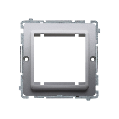 KONTAKT SIMON - Adapter (przejściówka) na osprzęt standardu 45 × 45 mm. Montaż do puszki na wkręty; stal inox - BMA45/21