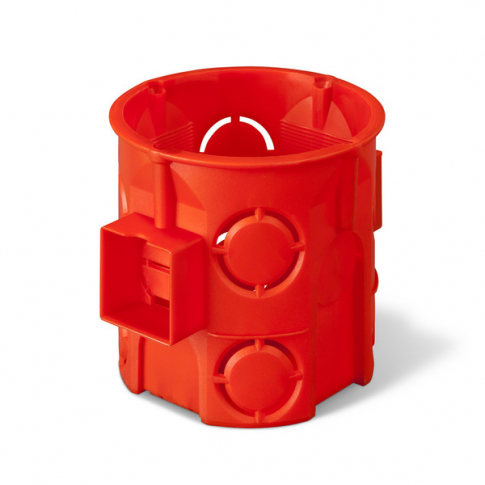 ELEKTRO-PLAST NASIELSK - PUSZKA PODTYNK FI 60X61 DO ŚCIAN MUROWANYCH GŁĘBOKA BEZ WKRĘTÓW DO ŁĄCZENIA POMARAŃCZOW PK-60 PRO - 0285-00