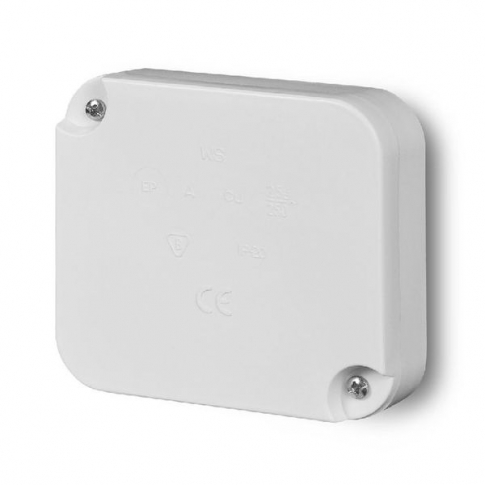 ELEKTRO-PLAST NASIELSK - PUSZKA NATYNK 80x90x25MM ODGAŁĘŹNA 5X2,5 IP20 BIAŁY EP-LUX - 0225-00
