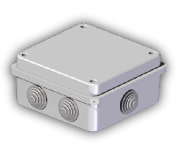 ELEKTRO-PLAST NASIELSK - PUSZKA NATYNK PK-4 HERMETYCZNA 135x135x65MM BEZ WKŁADU IP55 BIAŁY EP-LUX TYP PK - 0233-00