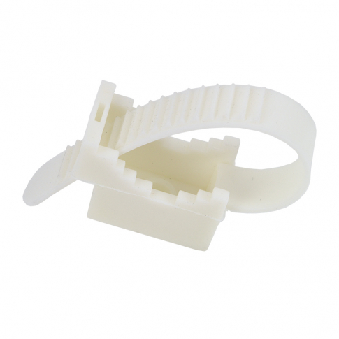 ELEKTROPLAST OPATÓWEK - UCHWYT PASKOWY UP-22 9-22X60MM BIAŁY /100SZT/ - 12.1