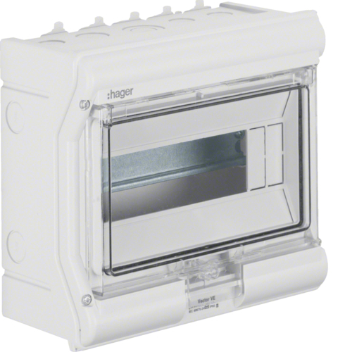 HAGER - ROZDZIELNICA N/T IP65 1X10 MODUŁÓW ODPORNA NA UV PRZETŁOCZENIA 1R VECTOR OUTDOOR - VE110PN