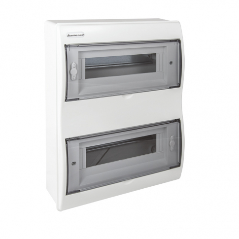ZAKŁAD PRODUKCYJNO - HANDLOWY "ELEKTRO-PLAST" SPÓŁKA Z OGRANICZONĄ ODPOWIEDZIALNOŚCIĄ - ROZDZIELNIA MODUŁOWA NATYNK 24 MODUŁY 2X12 IP40 Z LISTWĄ RN-12 FALA - 7.5