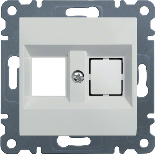 HAGER - PŁYTKA PODWÓJNA KEYSTONE JACK BIAŁY LUMINA2 - WL2320
