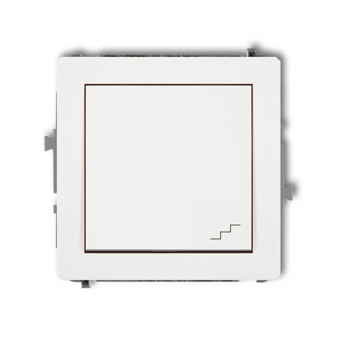 KARLIK - DECO; Mechanizm łącznika schodowego biały - DWP-3