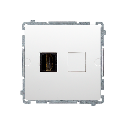 KONTAKT SIMON - GNIAZDO HDMI POJEDYNCZE BIAŁY SIMON BASIC - BMGHDMI.01/11