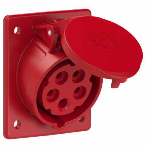 PCE - GNIAZDO TABLICOWE SKOŚNE TWIST  16A 400V 3P+Z+N 80x97mm  - 415-6