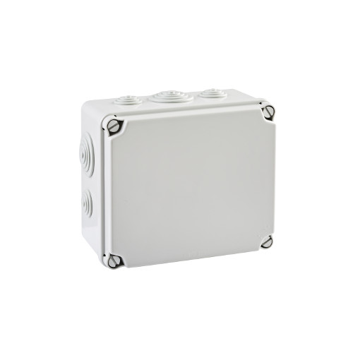 PCE - PUSZKA NATYNK 175X151X95MM Z DŁAWICAMI 6XM25 4XM40 IP66/67 SZARY POKRYWA PEŁNA LIGHT - EV-171