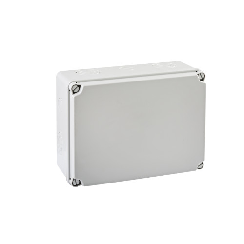 PCE - PUSZKA NATYNK 241X180X96MM Z OSŁABIENIAMI 4XM25 6XM40 IP66/67 SZARY POKRYWA PEŁNA LIGHT - EX-231