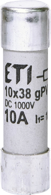 ETI - WKŁADKA TOPIKOWA CYLINDRYCZNA PV CH10X38 GPV 10A/1000V UL - 002625105