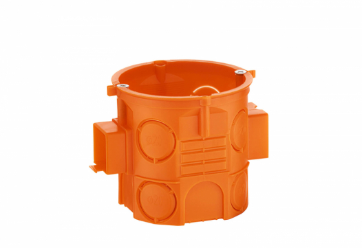 SIMET - PUSZKA PODTYNK FI 60X61 SZEREGOWA Z WKRĘTAMI IP20 POMARAŃCZOWY S60DFW - 33069008