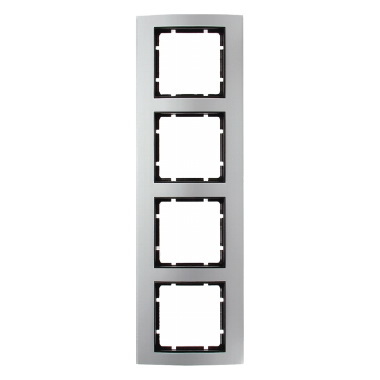 HAGER - RAMKA POCZWÓRNA ALUMINIOWA ANTRACYT B.3 - 10143004